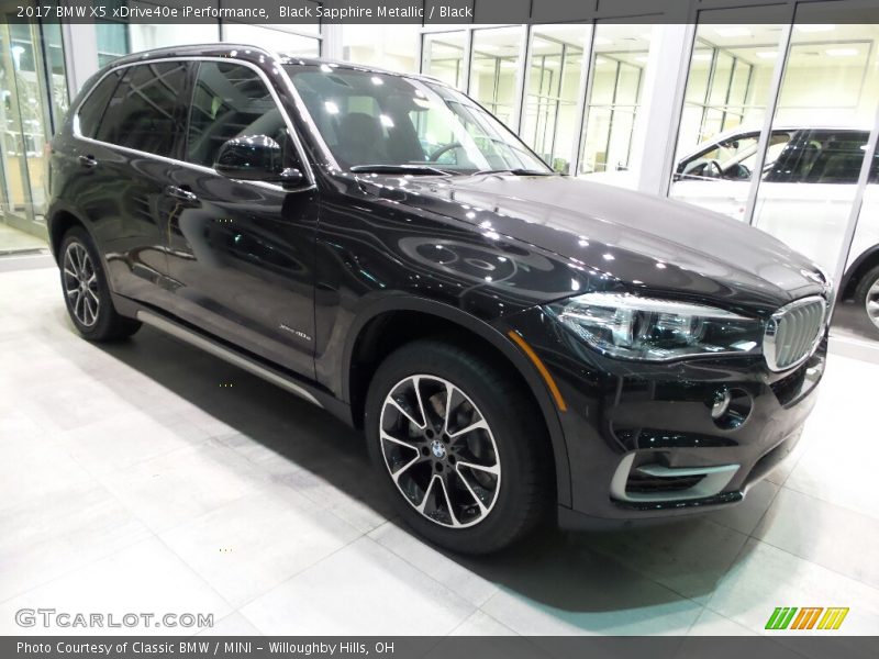 Black Sapphire Metallic / Black 2017 BMW X5 xDrive40e iPerformance