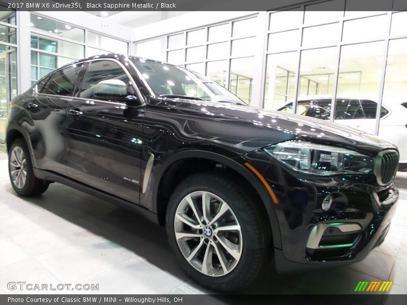 Black Sapphire Metallic / Black 2017 BMW X6 xDrive35i