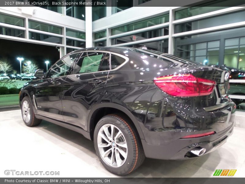 Black Sapphire Metallic / Black 2017 BMW X6 xDrive35i