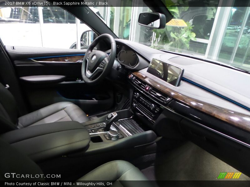 Black Sapphire Metallic / Black 2017 BMW X6 xDrive35i