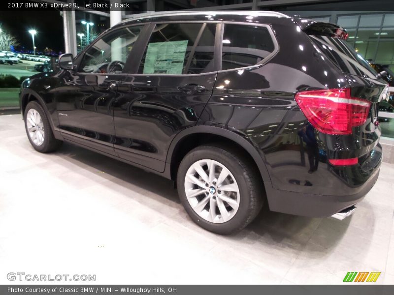 Jet Black / Black 2017 BMW X3 xDrive28i