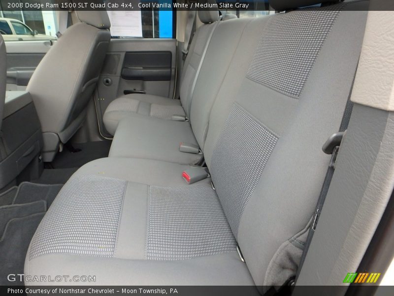 Cool Vanilla White / Medium Slate Gray 2008 Dodge Ram 1500 SLT Quad Cab 4x4