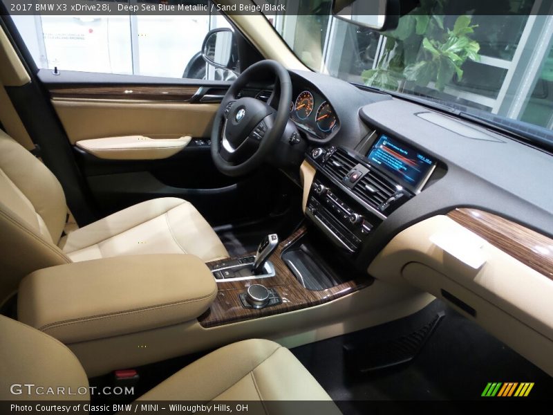 Deep Sea Blue Metallic / Sand Beige/Black 2017 BMW X3 xDrive28i