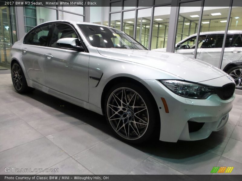 Mineral White Metallic / Black 2017 BMW M3 Sedan