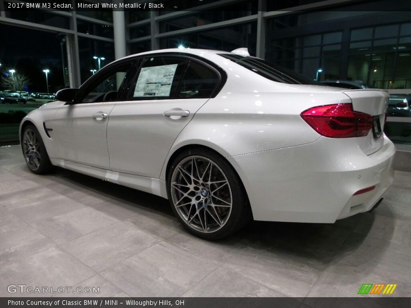 Mineral White Metallic / Black 2017 BMW M3 Sedan