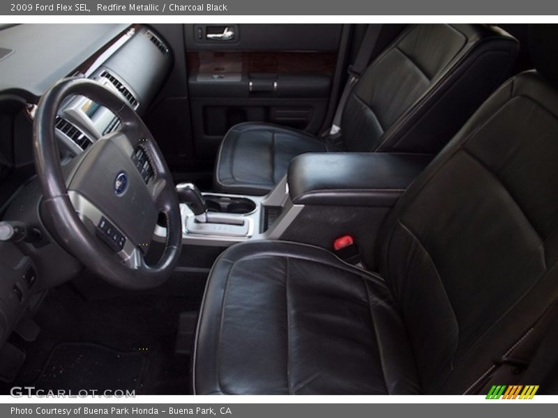 Redfire Metallic / Charcoal Black 2009 Ford Flex SEL