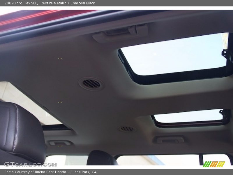 Redfire Metallic / Charcoal Black 2009 Ford Flex SEL