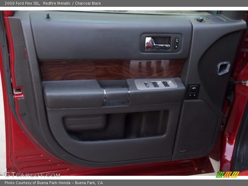 Redfire Metallic / Charcoal Black 2009 Ford Flex SEL