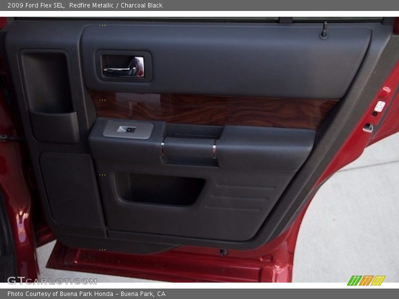 Redfire Metallic / Charcoal Black 2009 Ford Flex SEL
