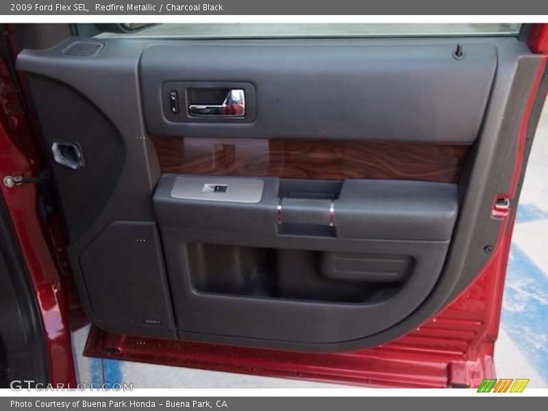 Redfire Metallic / Charcoal Black 2009 Ford Flex SEL