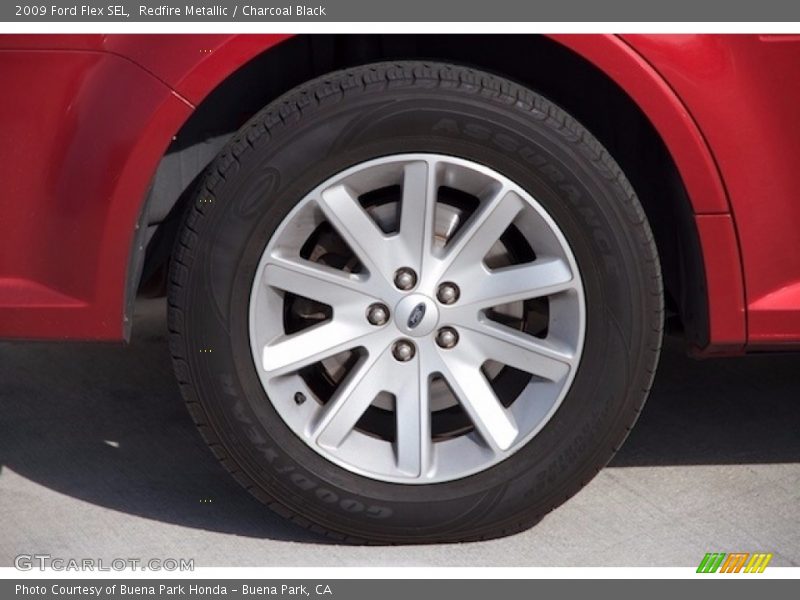 Redfire Metallic / Charcoal Black 2009 Ford Flex SEL