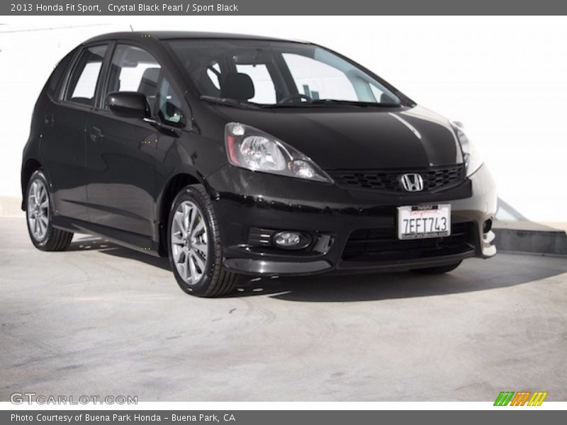 Crystal Black Pearl / Sport Black 2013 Honda Fit Sport