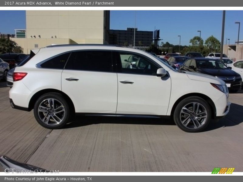 White Diamond Pearl / Parchment 2017 Acura MDX Advance