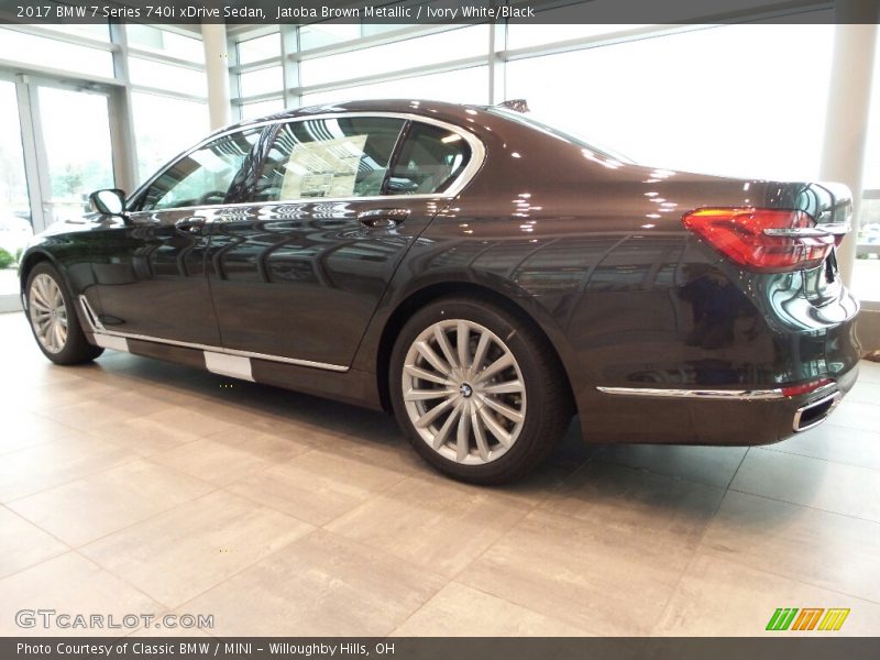 Jatoba Brown Metallic / Ivory White/Black 2017 BMW 7 Series 740i xDrive Sedan