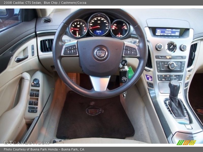 Blue Chip / Cashmere/Cocoa 2008 Cadillac CTS Sedan