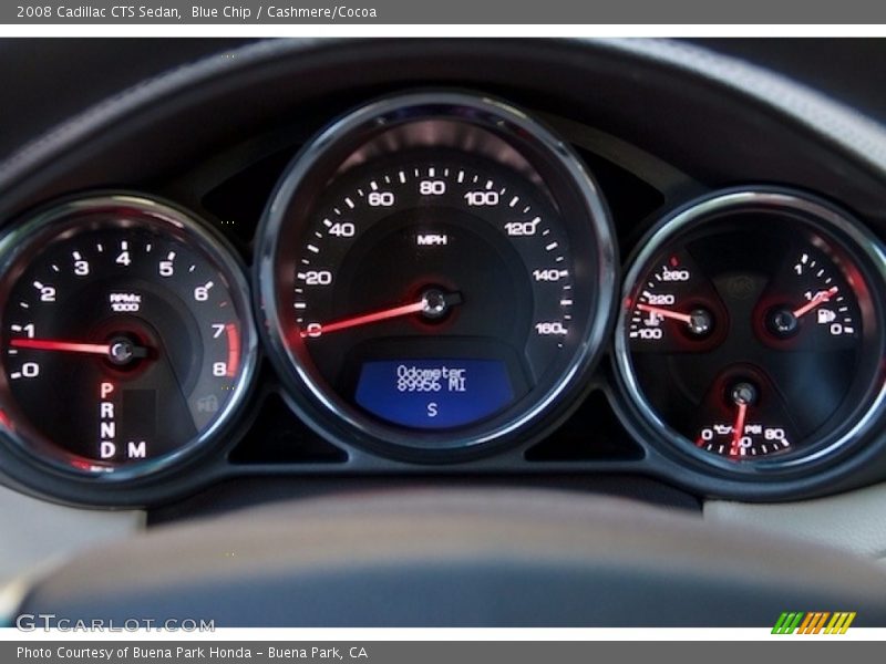 Blue Chip / Cashmere/Cocoa 2008 Cadillac CTS Sedan