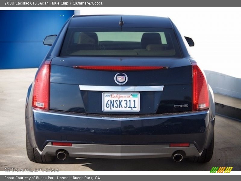 Blue Chip / Cashmere/Cocoa 2008 Cadillac CTS Sedan