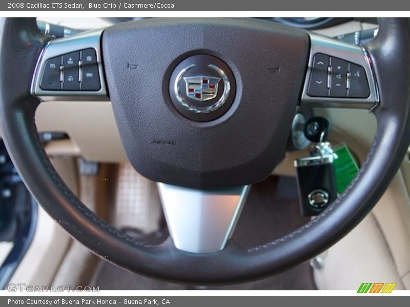 Blue Chip / Cashmere/Cocoa 2008 Cadillac CTS Sedan