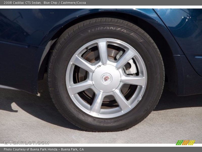 Blue Chip / Cashmere/Cocoa 2008 Cadillac CTS Sedan