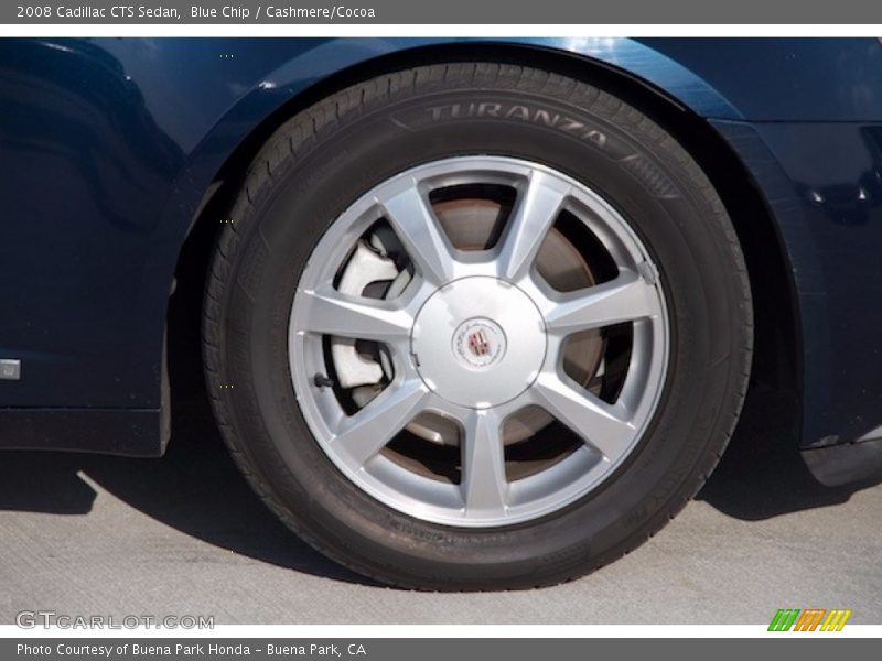 Blue Chip / Cashmere/Cocoa 2008 Cadillac CTS Sedan