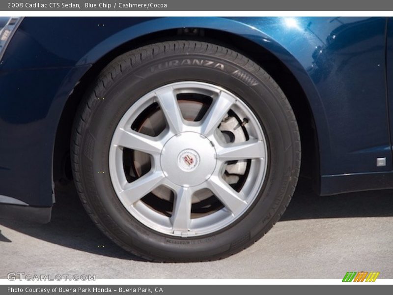 Blue Chip / Cashmere/Cocoa 2008 Cadillac CTS Sedan