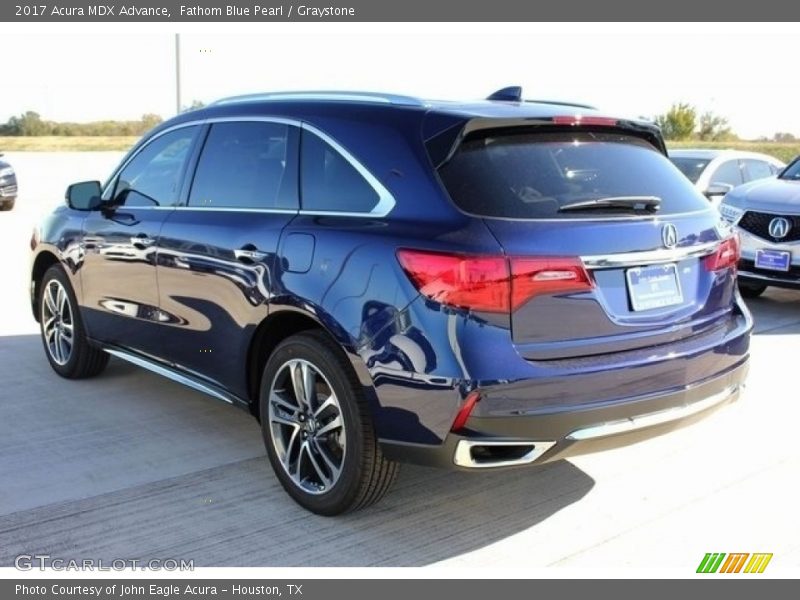 Fathom Blue Pearl / Graystone 2017 Acura MDX Advance