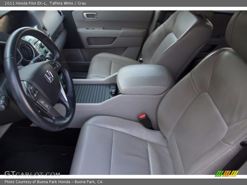 Taffeta White / Gray 2011 Honda Pilot EX-L