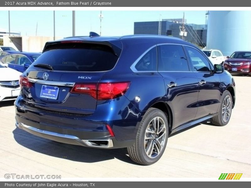Fathom Blue Pearl / Graystone 2017 Acura MDX Advance