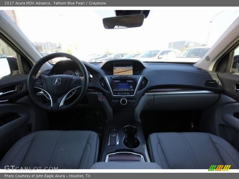 Fathom Blue Pearl / Graystone 2017 Acura MDX Advance
