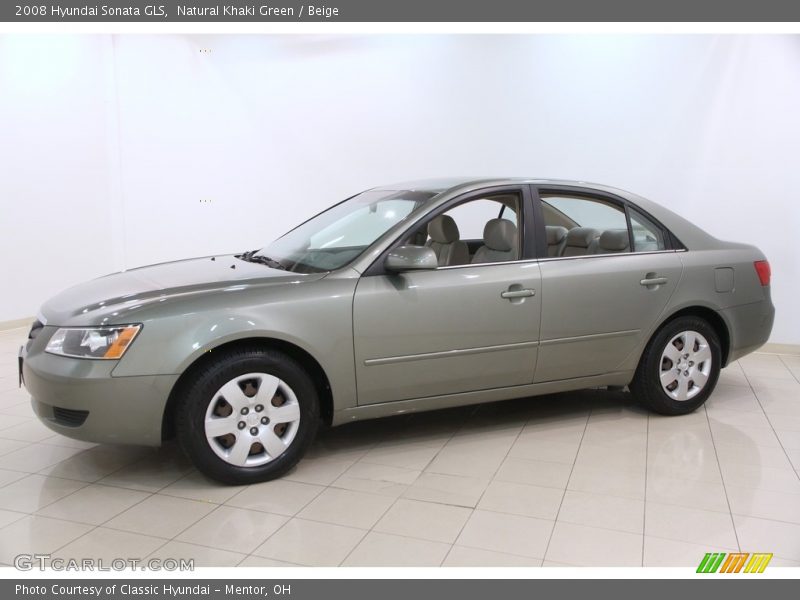 Natural Khaki Green / Beige 2008 Hyundai Sonata GLS