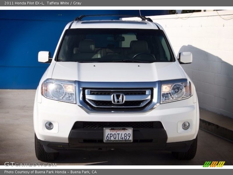 Taffeta White / Gray 2011 Honda Pilot EX-L