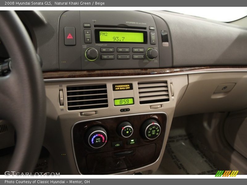 Natural Khaki Green / Beige 2008 Hyundai Sonata GLS