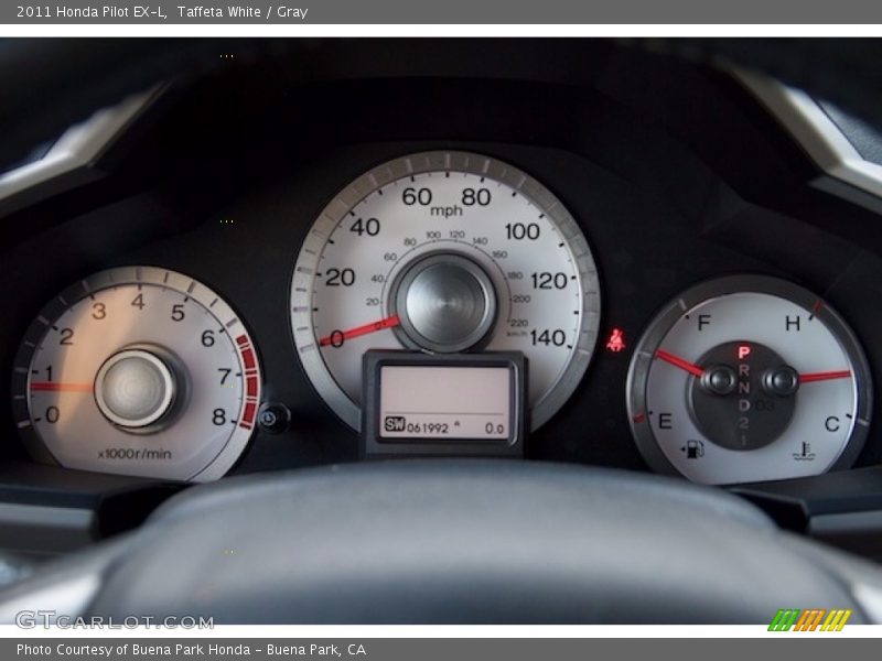 Taffeta White / Gray 2011 Honda Pilot EX-L
