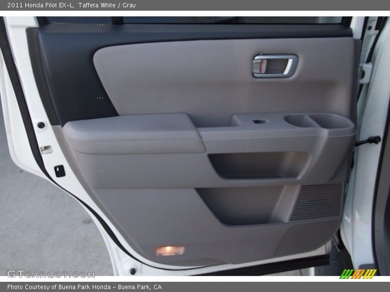 Taffeta White / Gray 2011 Honda Pilot EX-L