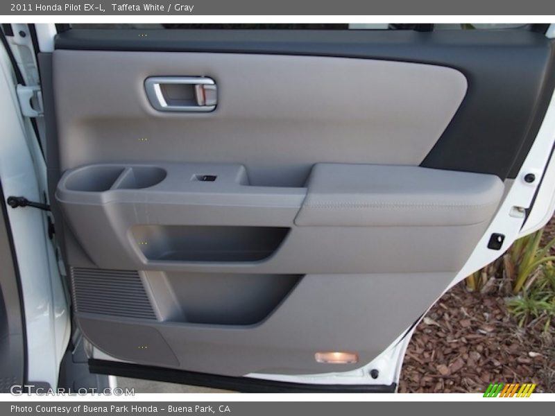 Taffeta White / Gray 2011 Honda Pilot EX-L