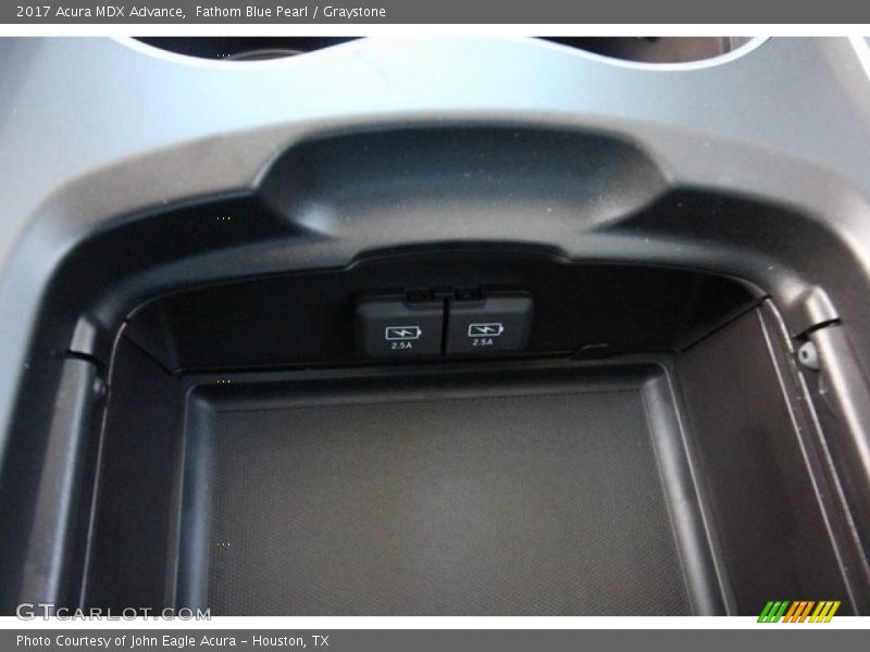 Fathom Blue Pearl / Graystone 2017 Acura MDX Advance