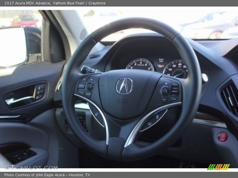 Fathom Blue Pearl / Graystone 2017 Acura MDX Advance