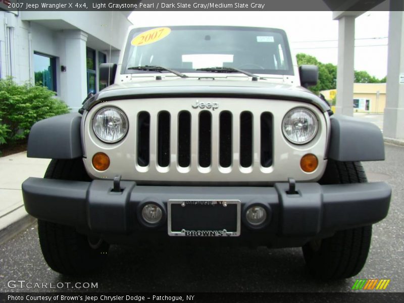 Light Graystone Pearl / Dark Slate Gray/Medium Slate Gray 2007 Jeep Wrangler X 4x4