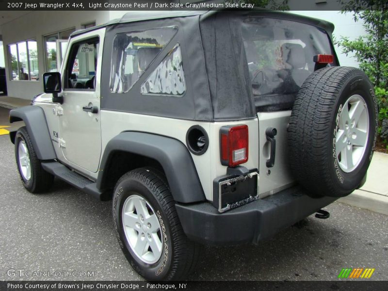 Light Graystone Pearl / Dark Slate Gray/Medium Slate Gray 2007 Jeep Wrangler X 4x4
