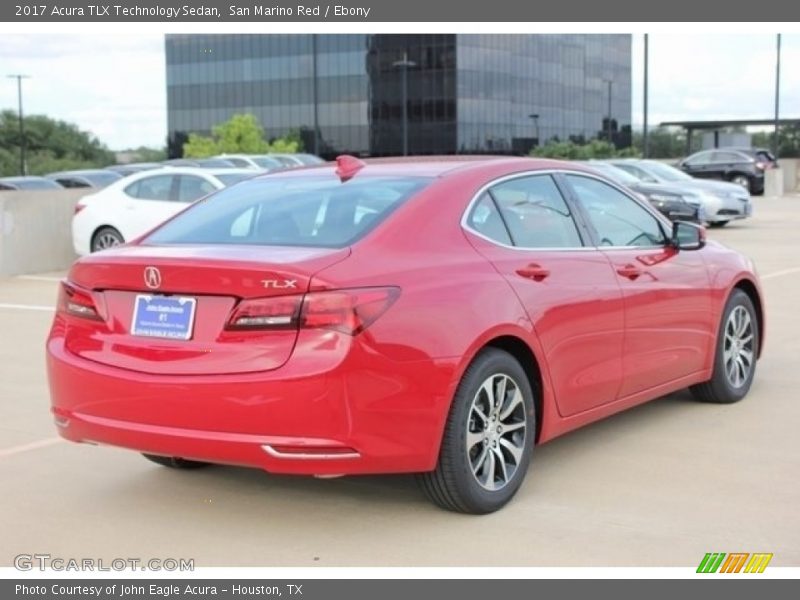 San Marino Red / Ebony 2017 Acura TLX Technology Sedan