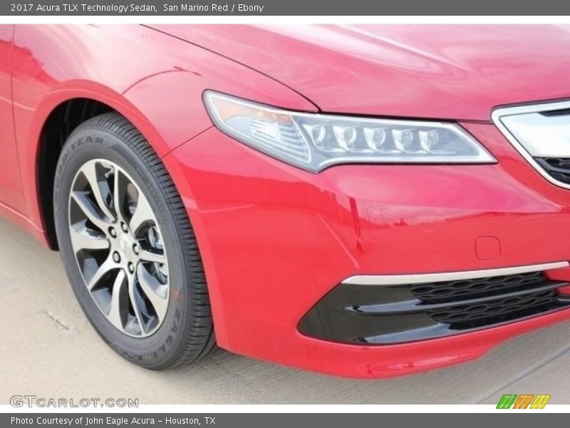 San Marino Red / Ebony 2017 Acura TLX Technology Sedan