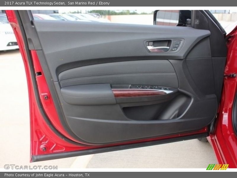 San Marino Red / Ebony 2017 Acura TLX Technology Sedan