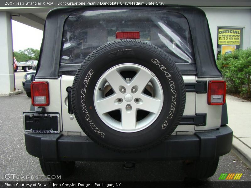Light Graystone Pearl / Dark Slate Gray/Medium Slate Gray 2007 Jeep Wrangler X 4x4