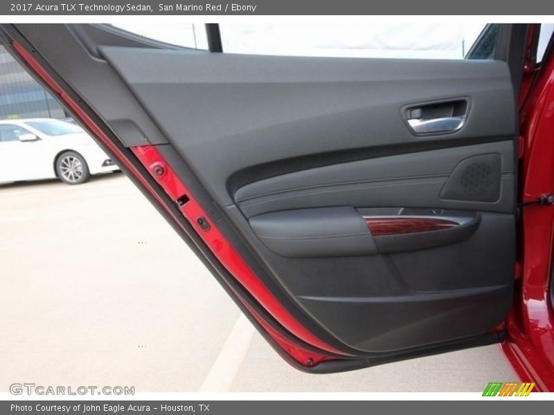San Marino Red / Ebony 2017 Acura TLX Technology Sedan