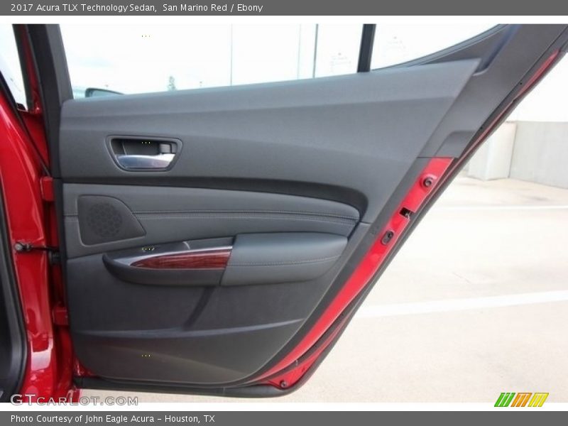 San Marino Red / Ebony 2017 Acura TLX Technology Sedan