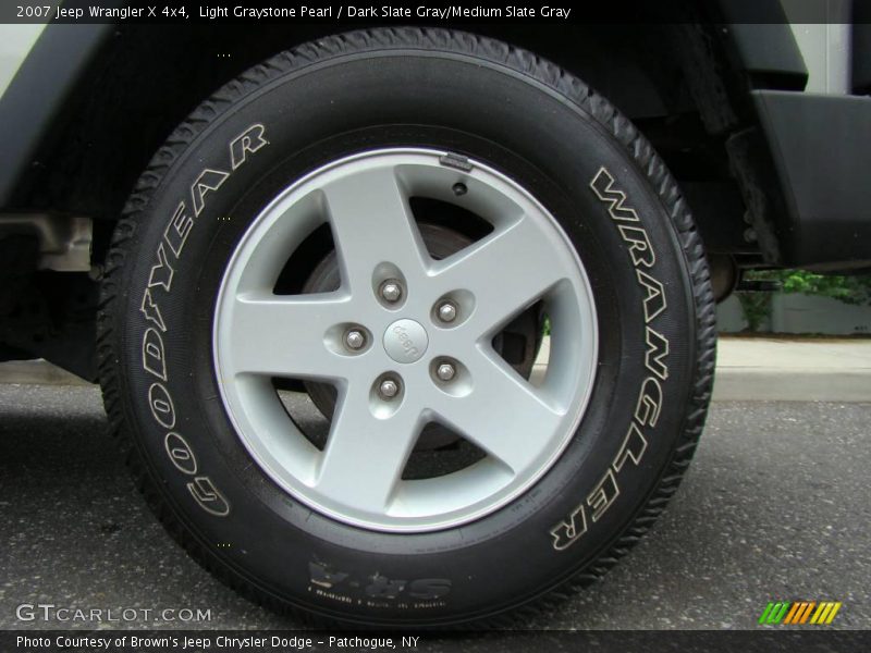 Light Graystone Pearl / Dark Slate Gray/Medium Slate Gray 2007 Jeep Wrangler X 4x4