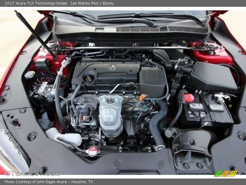 San Marino Red / Ebony 2017 Acura TLX Technology Sedan
