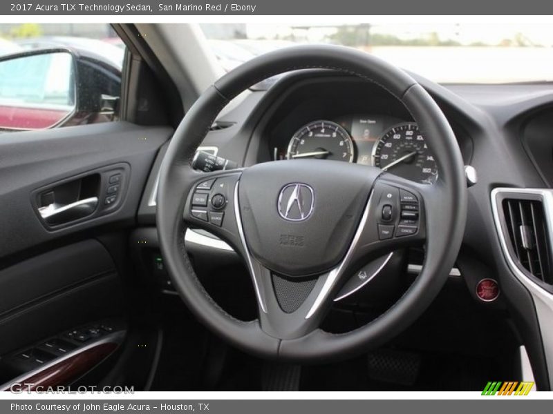 San Marino Red / Ebony 2017 Acura TLX Technology Sedan