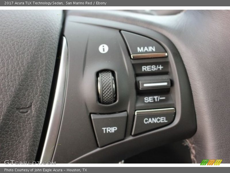 San Marino Red / Ebony 2017 Acura TLX Technology Sedan