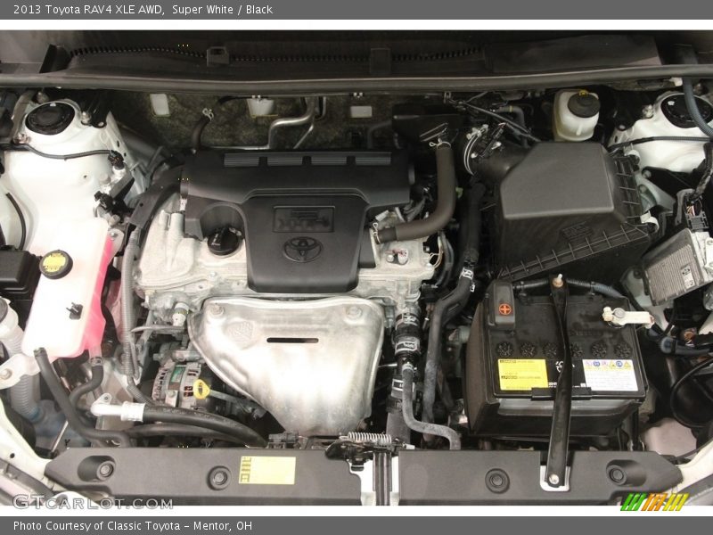 Super White / Black 2013 Toyota RAV4 XLE AWD